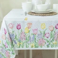Spring Tablecloth, Fabric Spillproof Indoor/Outdoor Easter And Spring Table Cloth (Fiona, 60" X 84" Rectangular) 16 Spring Tablecloth, Fabric Spillproof Indoor/Outdoor Easter And Spring Table Cloth (Fiona, 60" X 84" Rectangular) -Generic Furniture Shop 519YxHOFp7L. AC 2