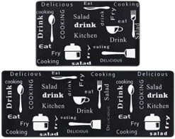 Anti Fatigue Kitchen Mat Set Of 2 Non Slip Thick Cushioned Kitchen Rugs And Mats Heavy Duty Comfort Standing Mat Waterproof PVC Foam Kitchen Rugs -Generic Furniture Shop 519z NzJ9BL. AC