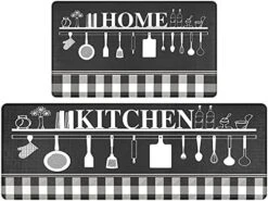 Anti Fatigue Kitchen Rugs Mats Set Of 2 Non Slip Waterproof Cushioned Comfort Floor Mats Runner Rugs Standing Mats For Kitchen Office Laundry Room 17"x27"+17"x47" 13 Anti Fatigue Kitchen Rugs Mats Set Of 2 Non Slip Waterproof Cushioned Comfort Floor Mats Runner Rugs Standing Mats For Kitchen Office Laundry Room 17"x27"+17"x47" -Generic Furniture Shop 51BGg 6NbsS. AC