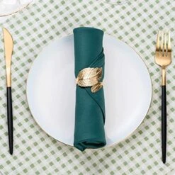 Old Leaf Napkin Rings Set Of 8, Metal Material -Generic Furniture Shop 51Bkg1H3QFL