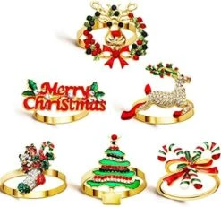 Christmas Napkin Rings Holders For Christmas Dinners Parties, Wedding Adornment, Table Decoration Accessories Dding Adornment, Table Decoration Accessories (Merry Christmas Set, 6) 18 Christmas Napkin Rings Holders For Christmas Dinners Parties, Wedding Adornment, Table Decoration Accessories Dding Adornment, Table Decoration Accessories (Merry Christmas Set, 6) -Generic Furniture Shop 51Bu2wYLIaL. AC