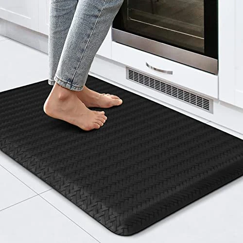 Kitchen Mat Anti Fatigue Kitchen Floor Mat Black Kitchen Rug Non-Skid Waterproof Kitchen Mats And Rugs Ergonomic Comfort Standing Desk Mat Memory Foam Mat For Home Office Sink 17"x29" 1 Kitchen Mat Anti Fatigue Kitchen Floor Mat Black Kitchen Rug Non-Skid Waterproof Kitchen Mats And Rugs Ergonomic Comfort Standing Desk Mat Memory Foam Mat For Home Office Sink 17"x29"