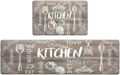 Colorful Anti Fatigue Kitchen Mat Set 2 Pieces Non Skid Waterproof Kitchen Rugs And Runner Sets Cushioned Kitchen Floor Mat Carpet Comfort Standing Mats 17"x28"+17"x48" -Generic Furniture Shop 51CuhBcilL. AC