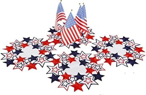 Holiday Patriotic Table Runner 4th Of July Independence Day Embroiderd Cutwork Blue&Red Stars Dresser Scarf For American Memorial Day Holiday Tabletop Decoration (Rectangular, 13"X34") 9 Holiday Patriotic Table Runner 4th Of July Independence Day Embroiderd Cutwork Blue&Red Stars Dresser Scarf For American Memorial Day Holiday Tabletop Decoration (Rectangular, 13"X34") - Image 9