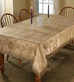 Prestige Damask Design Tablecloth Burgundy 60" By 84" Oblong/Rectangle -Generic Furniture Shop 51D0iAV5OCL. AC