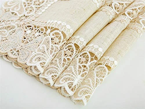 Table Mats Beautiful Table Placemats Set Of 4 Table Place Mats 18 X 12 Inch Placemats For Dining Kitchen Table Wedding Home Decor 6 Table Mats Beautiful Table Placemats Set Of 4 Table Place Mats 18 X 12 Inch Placemats For Dining Kitchen Table Wedding Home Decor - Image 6