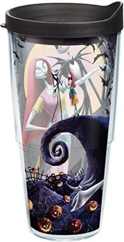 Tervis Tumbler With Lid, Jack Skellington And Sally Welcome The Holidays In This Disney A Nightmare Before Christmas Design That Keeps Your Drinks From Going All Oogie Boogie. , Black, 16 Fl.oz. -Generic Furniture Shop 51DPMEzbTlL. AC