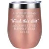Funny Wine Gifts For Women, Best Friend, Coworker - Cool Bday Gifts For Mom, Wife, Sister - New Beginnings, Mothers Day, Birthday Gifts For Her - Fun Wine Tumbler Drinking Wine Cups For Women