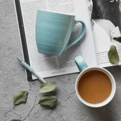 Coffee Mugs, Coffee Mugs Set Of 6, 17 Oz Ceramic Coffee Cups With Handle, Large Coffee Mug, Ceramic Mugs For Coffee Tea And Cocoa Turquoise -Generic Furniture Shop 51DbHl7EaAL
