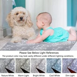 Cosilyt 1/10 Inch Ultra Thin Front Door Mat Rug Indoor Entrance Inside Non Slip, Large Waterproof Rubber Kitchen Rug And Interior Home Washable Door Mat, 24"×35", Baroque Grey -Generic Furniture Shop 51E0XlD3YuL