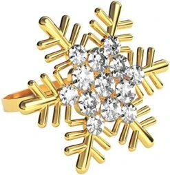 Set Of 8 Lotus Flower Napkin Rings For Dinning Table Setting- Silver Rhinestone Winter Napkin Ring Serviette Buckles Holder For Wedding, Christmas, Holiday Party, Home Kitchen Table Decor -Generic Furniture Shop 51ELK75scSL. AC