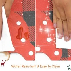 HEBE Christmas Kitchen Rugs Set Of 2 Non Slip Cushioned Anti Fatigue Kitchen Floor Mat With Runner Waterproof Red Buffalo Plaid Floor Carpet Farmhouse Kitchen Mats For Holiday Winter Decoration -Generic Furniture Shop 51EXCBXQqGL