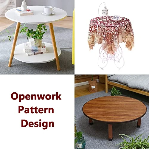 Small Square Tablecloth Pink Lace Edge Table Toppers Lace Table Cloth For Wedding Party Home Kitchen Living Room 6 Small Square Tablecloth Pink Lace Edge Table Toppers Lace Table Cloth For Wedding Party Home Kitchen Living Room - Image 6