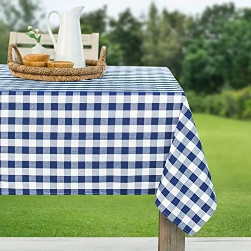 Indoor Outdoor Spillproof Fabric Tablecloth For Spring/Summer/Party/Picnic (Harper, 60" X 84" Rectangular) 14 Indoor Outdoor Spillproof Fabric Tablecloth For Spring/Summer/Party/Picnic (Harper, 60" X 84" Rectangular) - Image 14