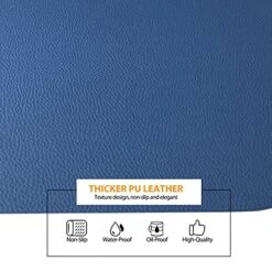 Washable Faux Leather Placemats With Coasters Set Of 4, Non-Slip Table Mats For Dining, Kitchen, Heat Resistant Insulation Place Mat Easy To Clean (17 X 12 Inch), Stain Resistant Placemat -Generic Furniture Shop 51FQNRQqH4L