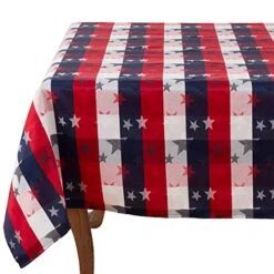 Checkered Stardom Collection Traditional Plaid 70 X 70 Inch Tablecloth – Multicolor Table Cover For Banquets, National Holidays, Special Events And Home Décor