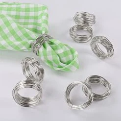 Handcraft Flower Napkin Rings Set Of 6,Pink Peony Flower Handmade Napkin Holder Rings Table Decorations For Summer,Wedding,Luncheons,Picnics,Banquet, Birthday,Christmas,Valentine's, Thanksgiving -Generic Furniture Shop 51FsftGxEkL. AC