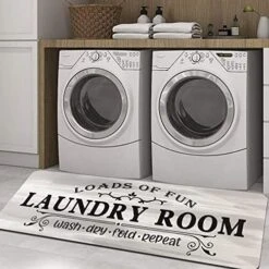 Cekene Laundry Room Runner Rug Non-Slip Rubber Laundry Floor Mat Durable Washable Mats For Washhouse Kitchen Doormat Farmhouse Decor 20x59 Inch -Generic Furniture Shop 51G0zVPPL7L. AC