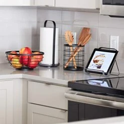 Austin Wire Bowl, Metal Fruit Basket With Lattice Design, Matte Black -Generic Furniture Shop 51G7DL3EiuL