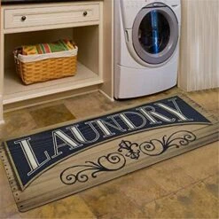 ABREEZE Laundry Room Rug 20"x59", Laundry Mats Washable Farmhouse Mat Floor Runners For Bath Room Carpet Kitchen Mats(Grape) -Generic Furniture Shop 51GWUzkcG L. AC