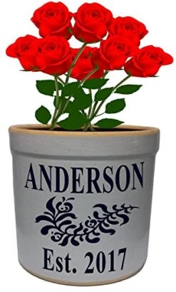 2 Gallon Personalized Stoneware Crock - Wedding Tulip 12 2 Gallon Personalized Stoneware Crock - Wedding Tulip -Generic Furniture Shop 51GfwlRGkuL