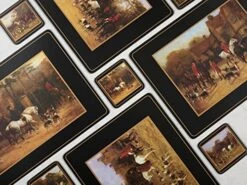 Pimpernel Tally Ho Collection Placemats | Set Of 4 | Heat Resistant Mats | Cork-Backed Board | Hard Placemat Set For Dining Table | Measures 15.7” X 11.7” 11 Pimpernel Tally Ho Collection Placemats | Set Of 4 | Heat Resistant Mats | Cork-Backed Board | Hard Placemat Set For Dining Table | Measures 15.7” X 11.7” -Generic Furniture Shop 51GzJqe8skL