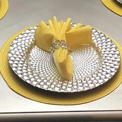 Set Of 6 Crystal Beads Napkin Rings Handcraft Sparkly Elegant Napkin Holders For Wedding Party Dinner Table Decor (Silver Tone) 9 Set Of 6 Crystal Beads Napkin Rings Handcraft Sparkly Elegant Napkin Holders For Wedding Party Dinner Table Decor (Silver Tone) -Generic Furniture Shop 51HxWBnKFgL