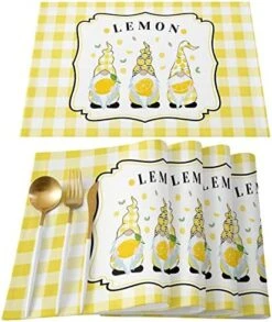 Store Placemats Yellow Truck Sweet Honey Bee Daisy Black White Grid Heat-Resistant Washable Place Mats Non Slip, Table Mats For Dinner Table Kitchen Outdoor Weeding Set Of 6 28 Store Placemats Yellow Truck Sweet Honey Bee Daisy Black White Grid Heat-Resistant Washable Place Mats Non Slip, Table Mats For Dinner Table Kitchen Outdoor Weeding Set Of 6 -Generic Furniture Shop 51IWairyezL. AC
