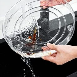 Zy Susan Turntable For Cabinet, 2 Pack 9.3 Inch Clear Lazy Susan Organizer Plastic Makeup Organizer Bathroom Jewelry Holder -Generic Furniture Shop 51IZbndw6AL