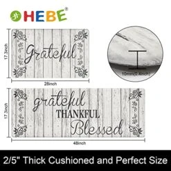 Anti Fatigue Kitchen Rug Sets 2 Piece Non Skid Waterproof Cushioned Kitchen Floor Mat Comfort Heavy Duty Standing Mats Farmhouse Kitchen Rugs And Mats Runner Rugs For Laundry -Generic Furniture Shop 51IauvihyzL