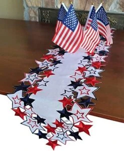 Holiday Patriotic Table Runner 4th Of July Independence Day Embroiderd Cutwork Blue&Red Stars Dresser Scarf For American Memorial Day Holiday Tabletop Decoration (Rectangular, 13"X34") 19 Holiday Patriotic Table Runner 4th Of July Independence Day Embroiderd Cutwork Blue&Red Stars Dresser Scarf For American Memorial Day Holiday Tabletop Decoration (Rectangular, 13"X34") -Generic Furniture Shop 51JUjc6Z1kL. AC
