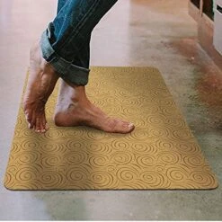 Shape28 Floor Mat Ultra-Thin Kitchen Rug With Non Slip Rubber Backing 35”x23” Grey Design 1S -Generic Furniture Shop 51JosL07w7L. AC