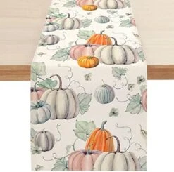 Fall Gray Pumpkin Placemats For Dining Table, 12 X 18 Inch Autumn Thanksgiving Seasonal Holiday Decoration Rustic Washable Table Mats Set Of 4 -Generic Furniture Shop 51Jyh9v57EL. AC