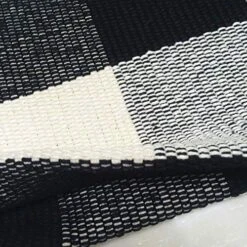 UKELER Buffalo Plaid Rugs- Machine Washable Black And White Checkered Plaid Rug Hand-Woven Buffalo Checkered Kitchen Runner Rugs 51.2''x23.6'' -Generic Furniture Shop 51KiDHMrAOL