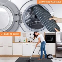 BEQHAUSE Kitchen Floor Mat Dark Grey Kitchen Rugs Non Slip Machine Washable Kitchen Mat Set Of 2 With TPR Backing 100% Polyester Soft And Absorbent Kitchen Mats For Floor 20x30inch/20x48inch -Generic Furniture Shop 51LN2tWTm2L