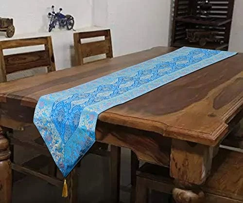 T Of 4 Indian Silk Table Mats For Dining Tables.Heat Resistant For Kitchen Table Party Decorations Farmhouse Wedding Party,Washable Durable Kitchen Table Placemats Room Deco 5 T Of 4 Indian Silk Table Mats For Dining Tables.Heat Resistant For Kitchen Table Party Decorations Farmhouse Wedding Party,Washable Durable Kitchen Table Placemats Room Deco - Image 5