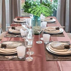 1Pack Rose Gold Foil Tablecloth Table Cover 54 X 108 Inch Shiny Plastic Tablecloth Table Cloth Party Tablecovers For Rose Gold Party Table Decoration -Generic Furniture Shop 51LzZ9bMGpL