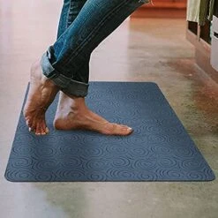 Shape28 Floor Mat Ultra-Thin Kitchen Rug With Non Slip Rubber Backing 35”x23” Grey Design 1S -Generic Furniture Shop 51M8nDEX CL. AC