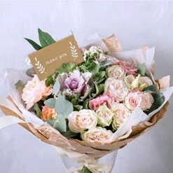 100 Pcs Place Cards With White Laurel Leaves Kraft Paper Cards Rustic Wedding Table Name Number Blank Table Tent Cards Table Name Tags Table Card Seating Cards Buffet Table Cards -Generic Furniture Shop 51NRZ6iwoqL