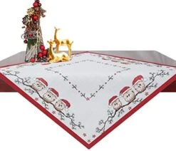 Christmas Holiday Square Tablecloth, Owl Table Toppers, Tablecovers For End Table, Tea Table, Coffee Table And Nightstand (33 × 33 Inch) -Generic Furniture Shop 51NXadOm82L. AC