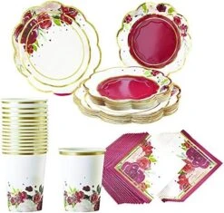 Kate Aspen Burgundy Blush Floral, One Size -Generic Furniture Shop 51NXsqbIG9L. AC