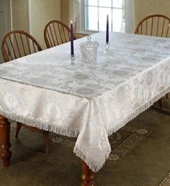 Prestige Damask Design Tablecloth Burgundy 60" By 84" Oblong/Rectangle -Generic Furniture Shop 51NmDwPm2cL. AC