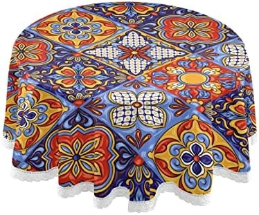 Mandala Round Tablecloth 60 Inch Macrame Lace Table Cloth Table Cover For Kitchen Dinning Tabletop Decor 12 Mandala Round Tablecloth 60 Inch Macrame Lace Table Cloth Table Cover For Kitchen Dinning Tabletop Decor - Image 12