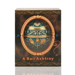 Cigarettes Ashtray With Lid, Metal Portable Windproof Ashtray For Outdoors Indoors, Smoking Ash Tray Holder Nice Gift For Men Women (Transparent Blue-Gold Rose) -Generic Furniture Shop 51OPHb7h3LL