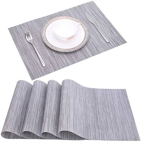 Placemats Set Of 4 Washable Heat-Resistant Non Slip Braided Table Mats Woven PVC Vinyl Kitchen Dining Patio Table Place Mats For Dinner Parties BBQs Indoor And Ourdoor Use.18"x12"(Bamboo-Beige) 13 Placemats Set Of 4 Washable Heat-Resistant Non Slip Braided Table Mats Woven PVC Vinyl Kitchen Dining Patio Table Place Mats For Dinner Parties BBQs Indoor And Ourdoor Use.18"x12"(Bamboo-Beige) - Image 13