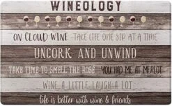 Cozy Living Anti-Fatigue Designer Kitchen Mat, Wineology Themed-Non Slip, Stain Resistant, Easy Clean, 1/2 Inch Thick Comfort Chef Mat, 18" X 30" 11 Cozy Living Anti-Fatigue Designer Kitchen Mat, Wineology Themed-Non Slip, Stain Resistant, Easy Clean, 1/2 Inch Thick Comfort Chef Mat, 18" X 30" -Generic Furniture Shop 51PCbFWec L. AC 1