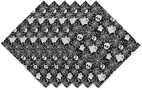Halloween Party Tabletop Decor, Reusable & Machine Washable Cotton Fabric, Tablecloth, 70" Round, Spooky Portraits 6 Halloween Party Tabletop Decor, Reusable & Machine Washable Cotton Fabric, Tablecloth, 70" Round, Spooky Portraits - Image 6
