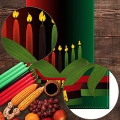 Happy Kwanzaa Table Runner Candle Kinara African American Heritage Holiday Tablecloth Kitchen Dining Room Home Decoration 13x72'' -Generic Furniture Shop 51PkvXFWcrL