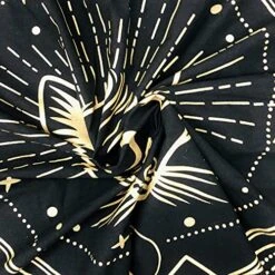 Ltar Cloth Tarot Cards Table Napkins Wolf - 36x36 Inches Witchcraft Supplies Black Gold Tablecloth Square Alter Pagan Spiritual Celestial Deck Cloth With Fringes -Generic Furniture Shop 51QEe70WWZS