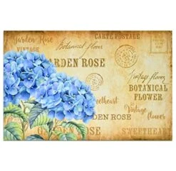 Disposable Hydrangea Paper Place Mats 50 Pack 11”x 17” Rectangle Summer Floral Hydrangeas Chargers Place Mat For Spring Bloom Blue Flower Vintage Postcard Table Mat Dinner Party Supplies Decor -Generic Furniture Shop 51QNi2GNYqL
